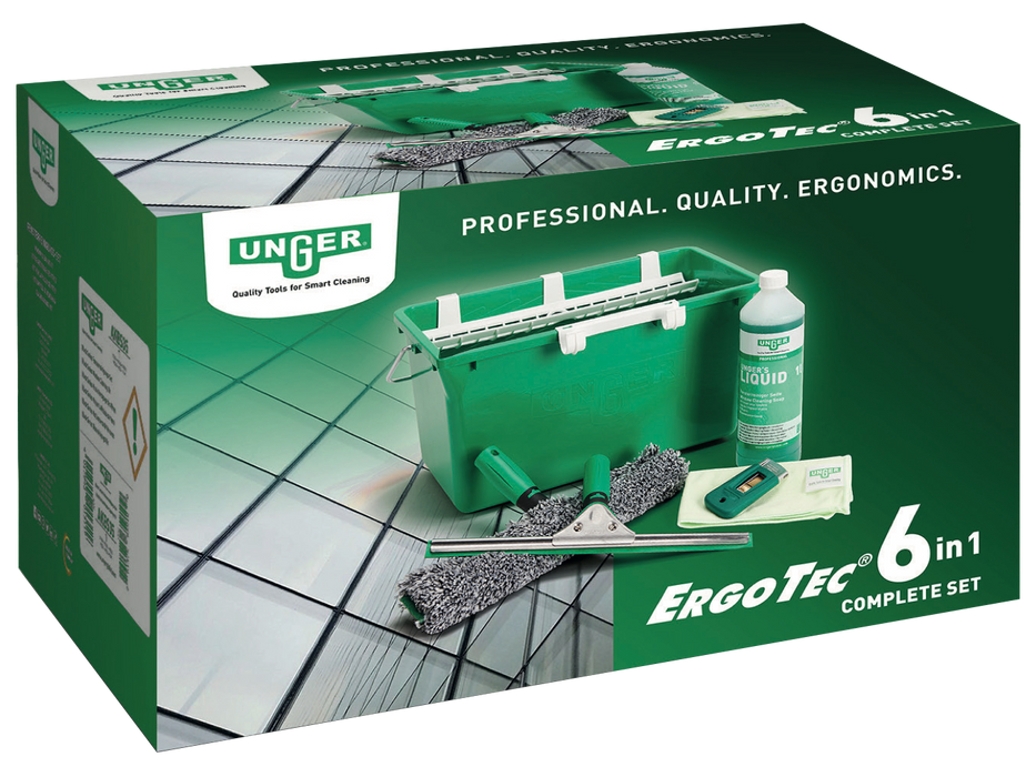 UNGER ErgoTec 6-in-1 Complete Kit
