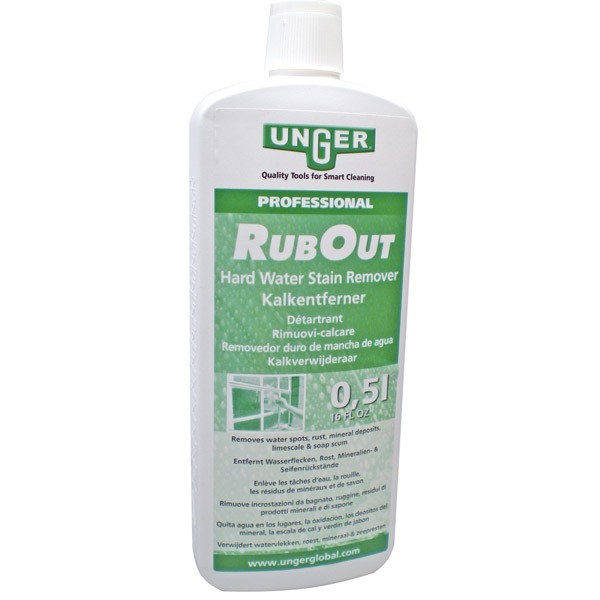 window cleaning soap, unger rubout, hard stainer remover