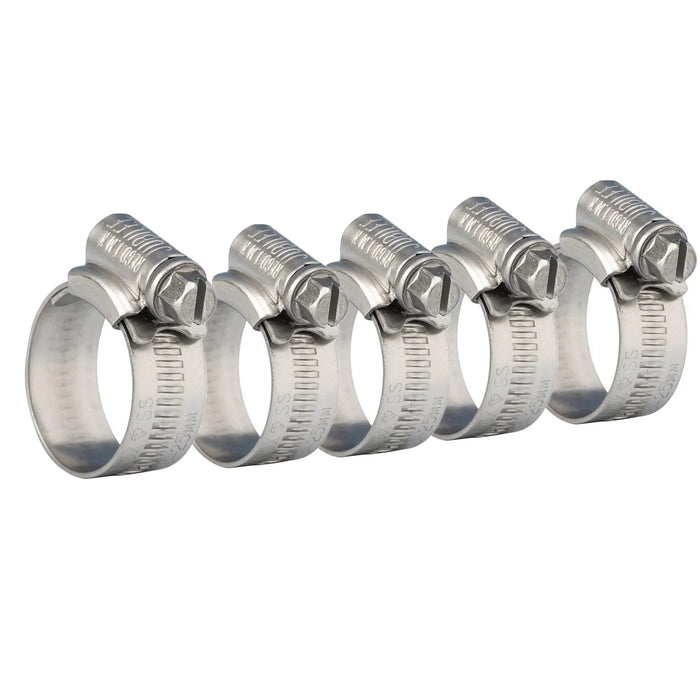 Stainless Steel Jubilee Clips 13/20mm (5 pack)