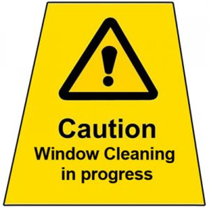 MINICONE Label WINDOW CLEANING IN PROGRESS