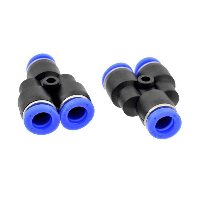 Y-Piece 5mm and 6mm ID Push Fit 8mm OD - Pair